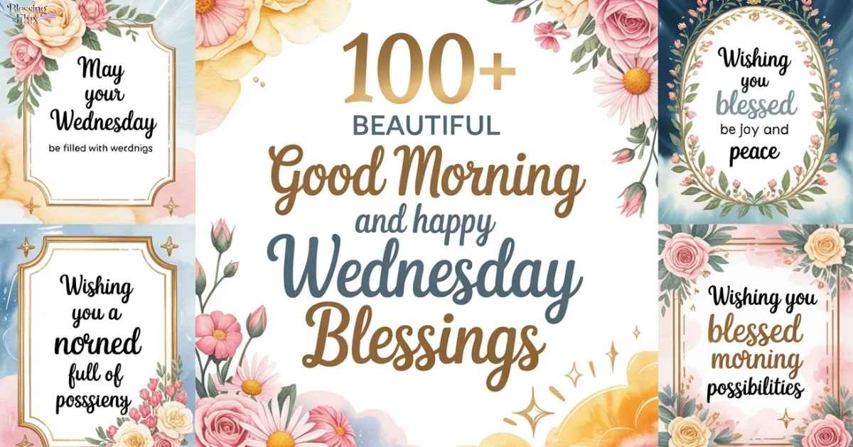 100+ Beautiful Good Morning and Happy Wednesday Blessings