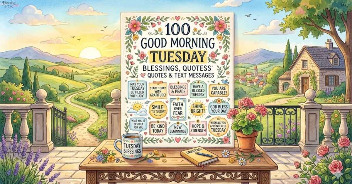 100 Good Morning Tuesday Blessings, Quotes and Text Messages (1)