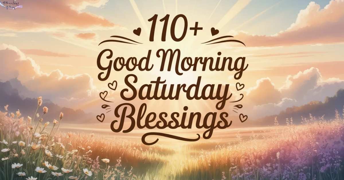 110+ Good Morning Saturday Blessings to Start Your Weekend