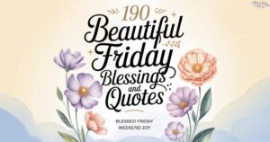 190 Beautiful Friday Blessings and Quotes for a Safe Weekend