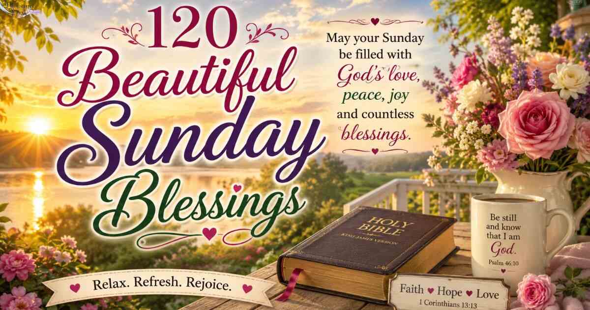 120 Beautiful Sunday Blessings and Wishes for Joy and Peace