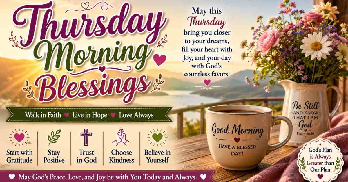 120+ Thursday Morning Blessings