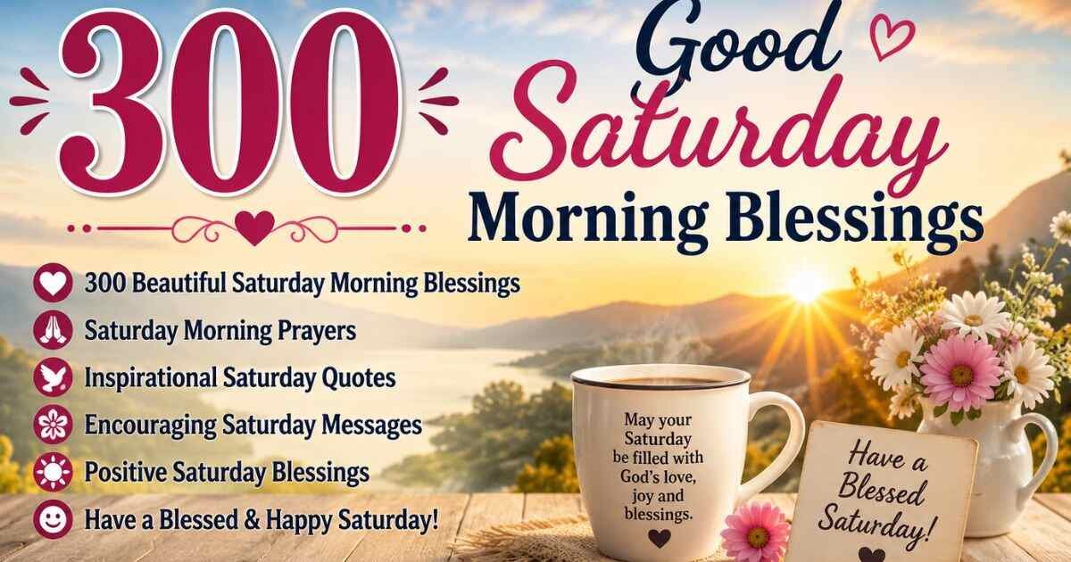 300 Good Saturday Morning Blessings