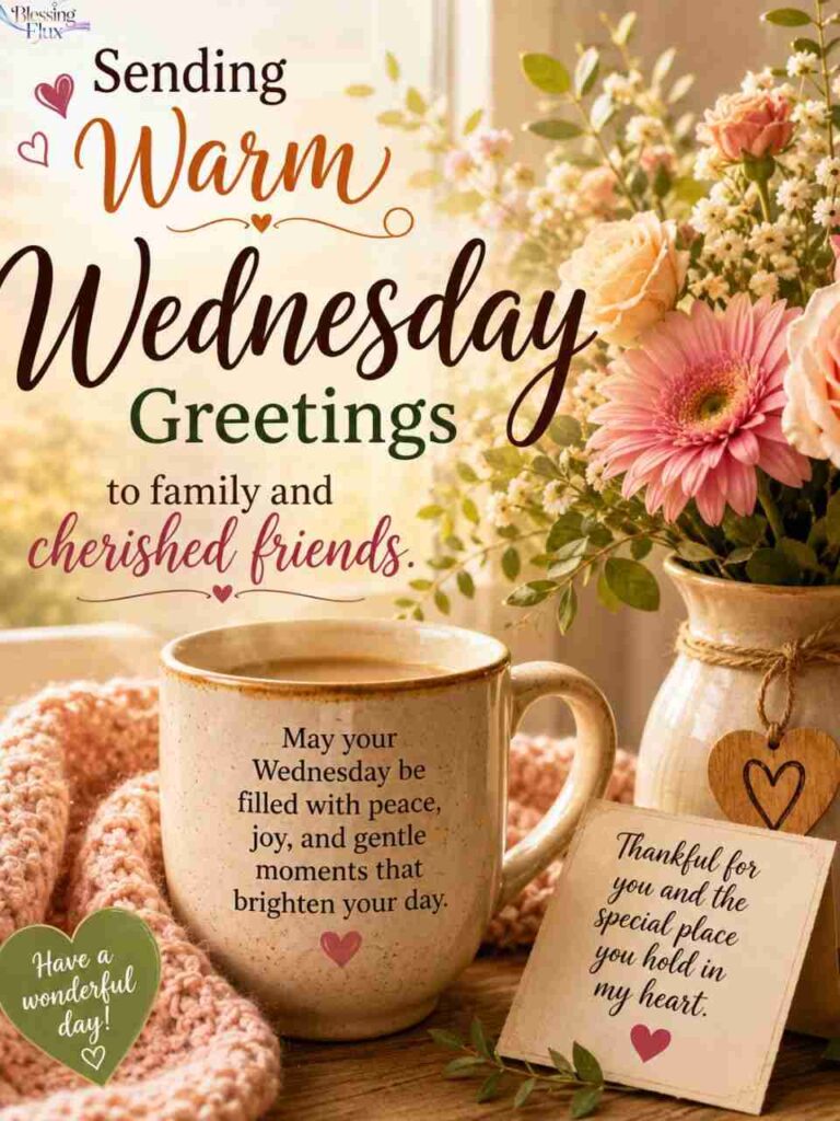 Wednesday Greetings and Blessings for Family and Friends