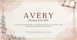 Avery Meaning in Bible