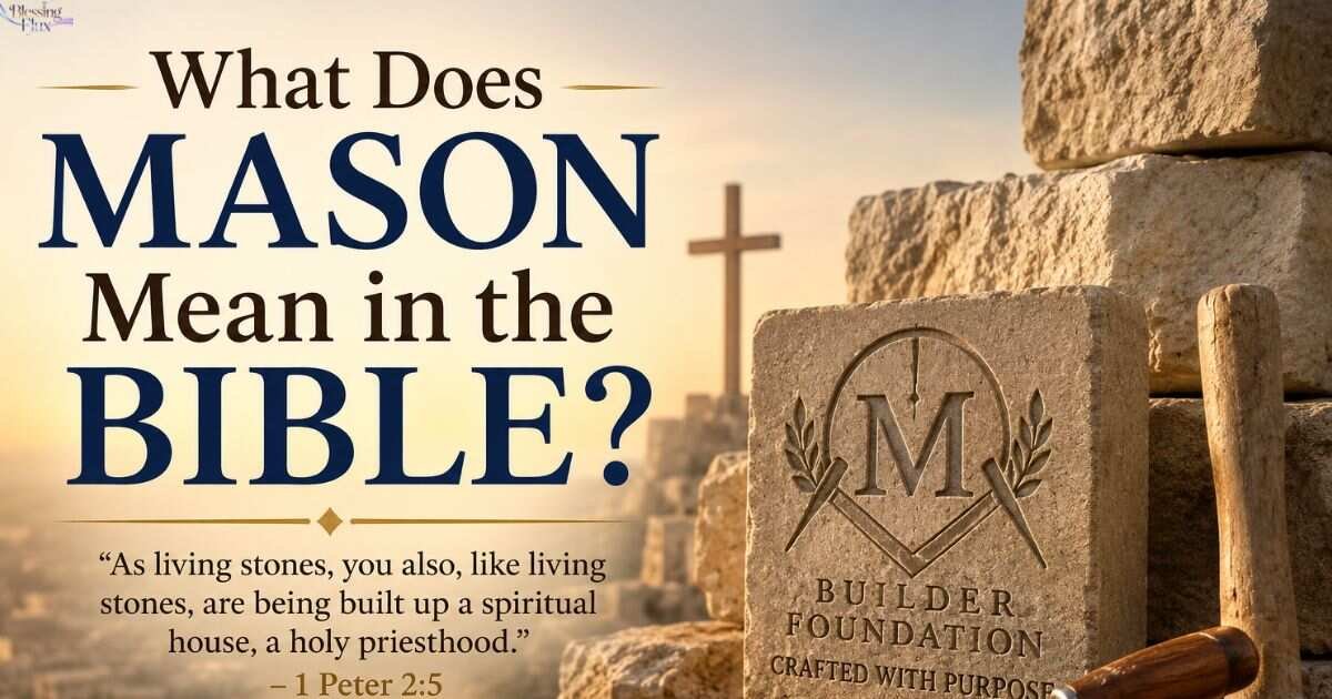 What Does Mason Mean in the Bible?